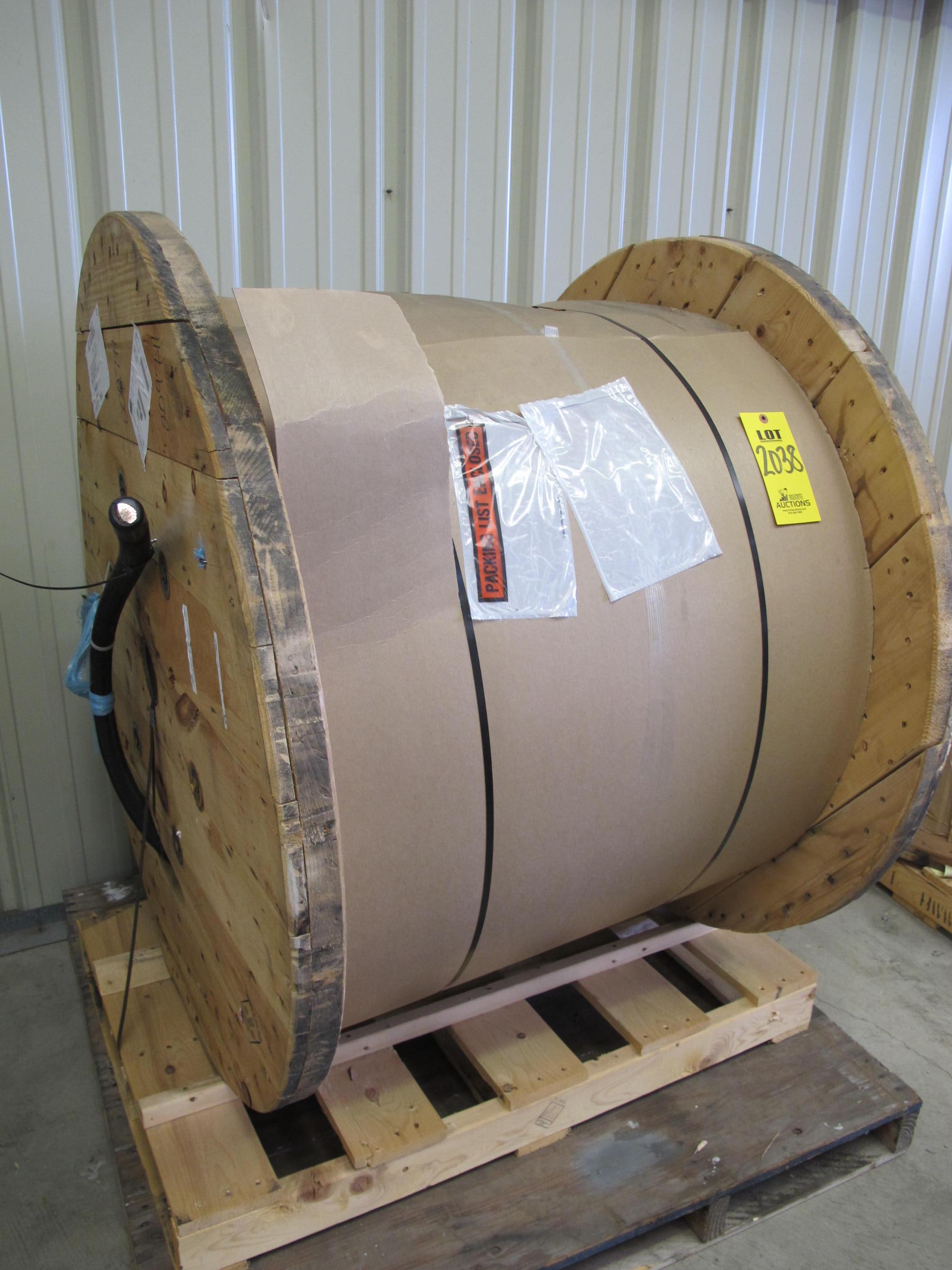 LOT (988 FT) OF CABLE, ELECTRICAL TYPE, 500 KCMIL EXTRA FLEXIBLE KIND. 1/C 535 (MCM), 1332 STRANDS TINNED COPPER, 110 MILS SILICONE RUBBER INSULATION, ROCKHIDE BRAID JACKET, 600V FIREWALL SR (W-44) LOADING & HANDLING FEE $15-